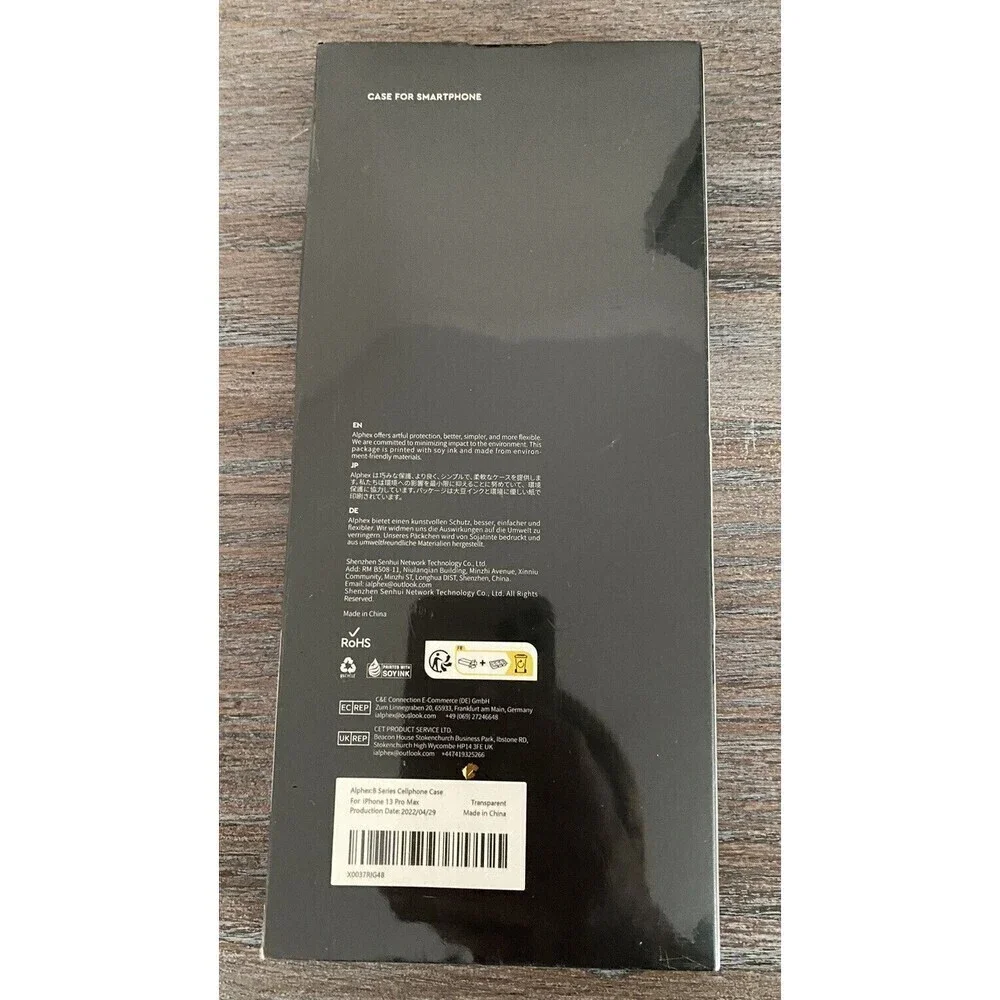 Alphex B series Shockproof Military Grade Case for iPhone 13 Pro max clear NEW